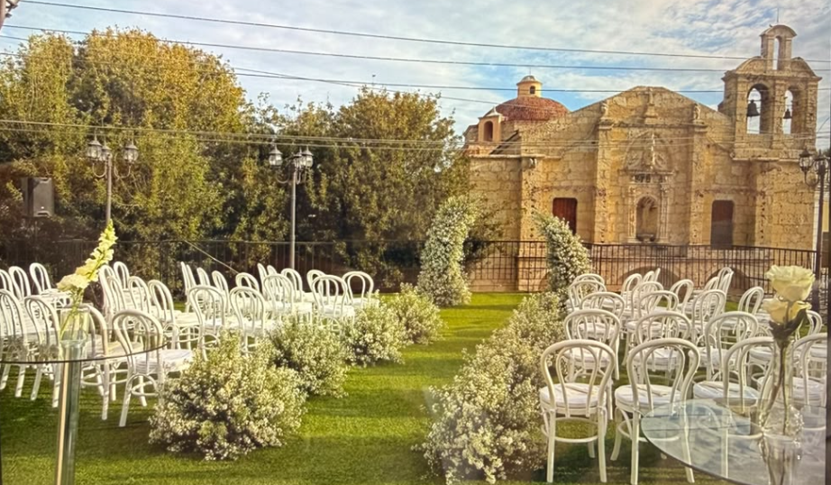 Garden Tent de Casa Mía preparado para una ceremonia